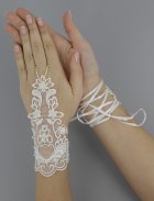gants de mariée et mitaines ivoire - ecru