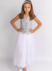 robe fille 2 - 16 ans blanc