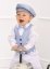 Costume bébé et petit garçon pour mariage ou baptême blanc et bleu