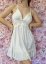 Robe Nuisette dentelle femme - Collection spéciale Mariage blanche