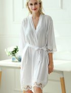 pyjamas, nuisettes et kimonos blanc