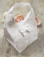 pochette mariage, sac de mariée blanc