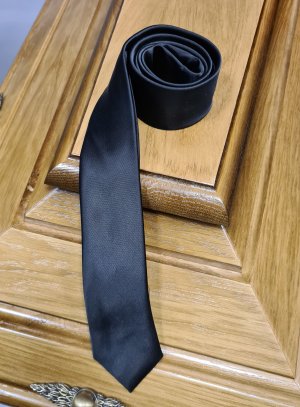 Cravate noire Homme pour Deuil