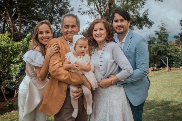 famille pour un baptême civil