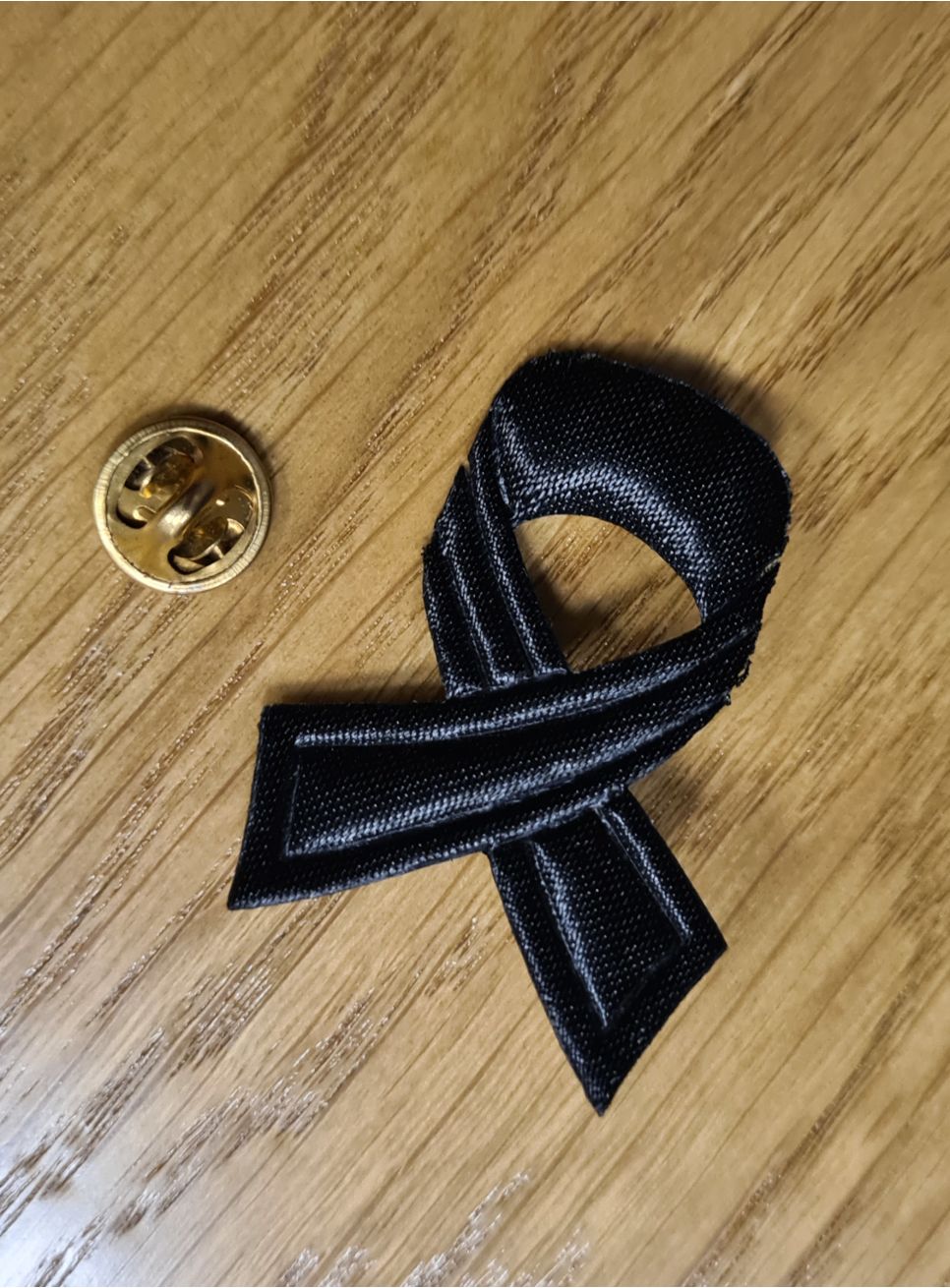Broche De Deuil En Métal Noir - Début Des Années 1900, Style Vintage - Occasion