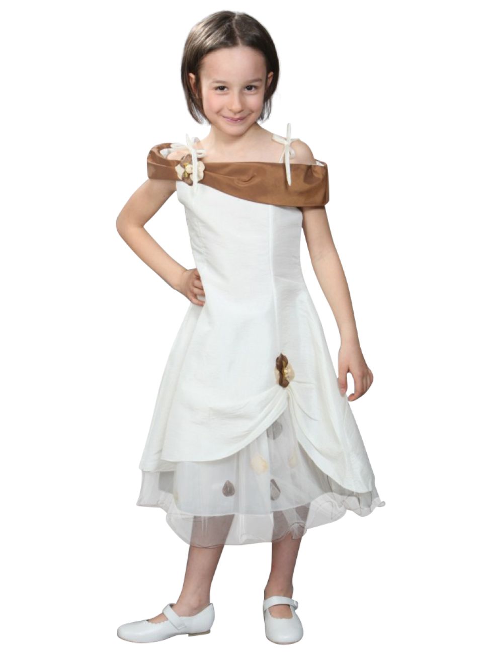 Robe Demoiselle D'honneur/baptême Sarah Louise 6 Mois - Ivoire, Neuve Avec étiquette