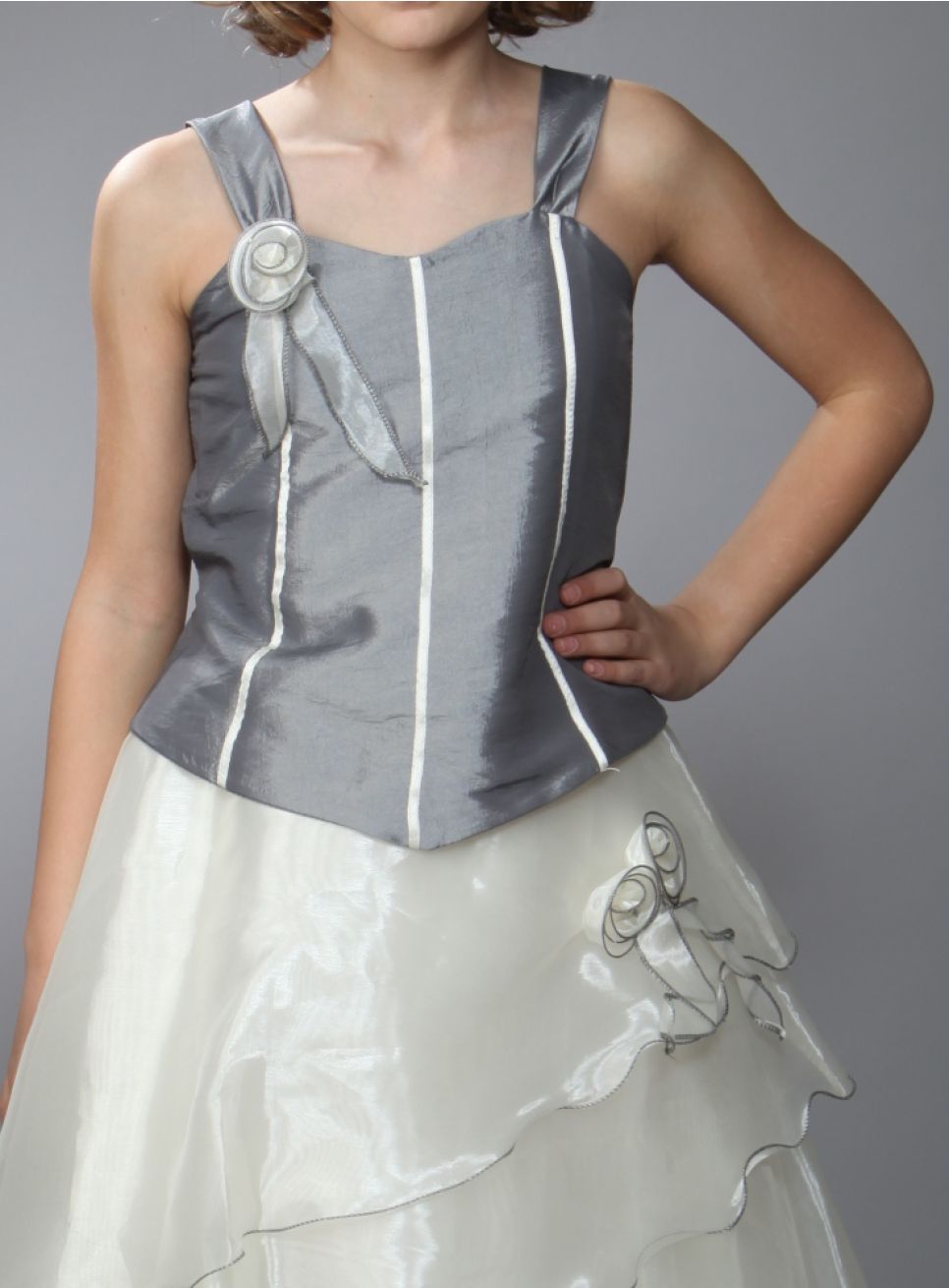 Robe Bustier Pour Fille 12 Ans - Taille S/36 - Longueur 70 Cm - Occasion En Très Bon état