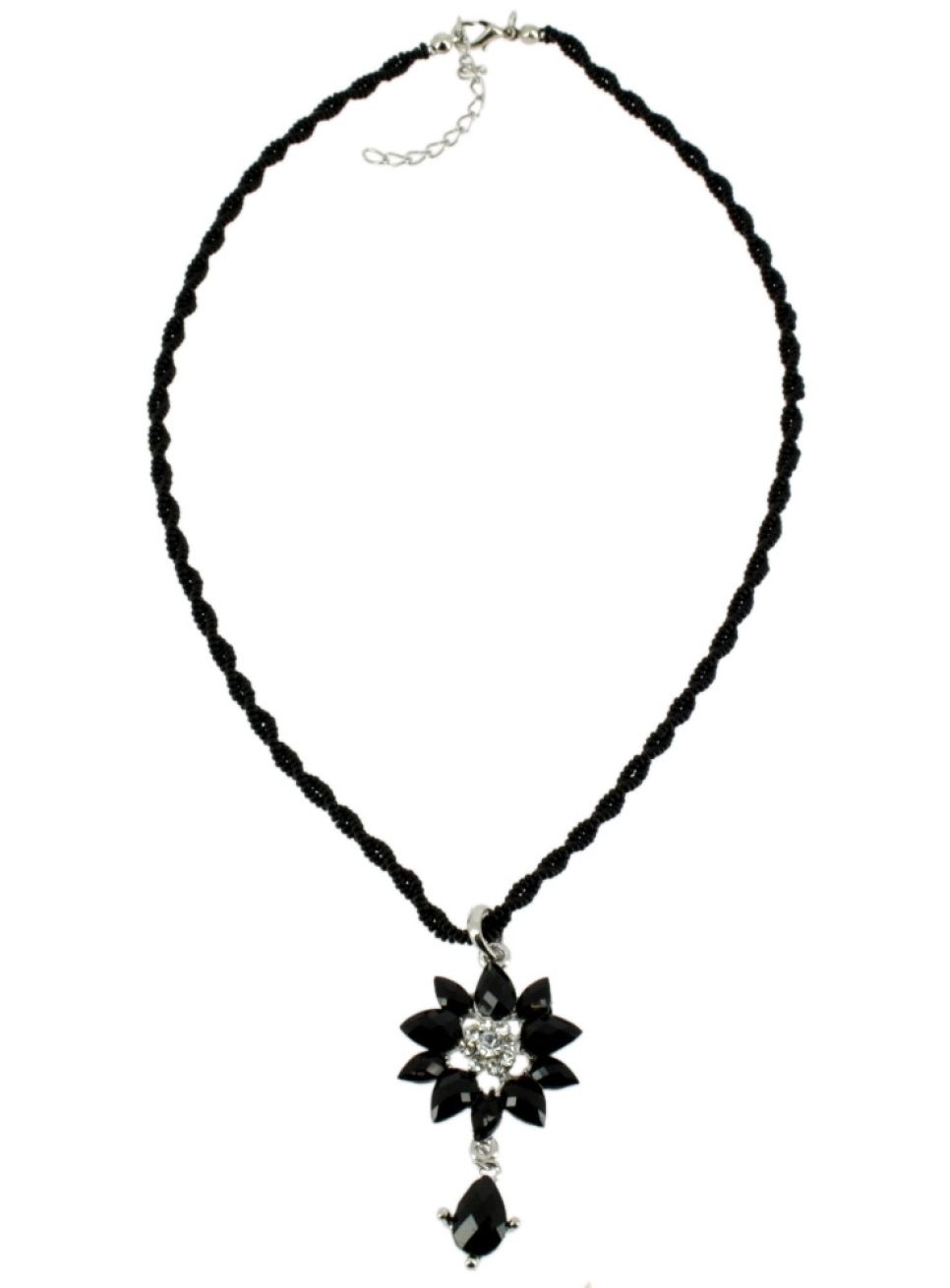 Collier De Soirée Vintage – Gros Pendentif En Strass, Occasion Bon état