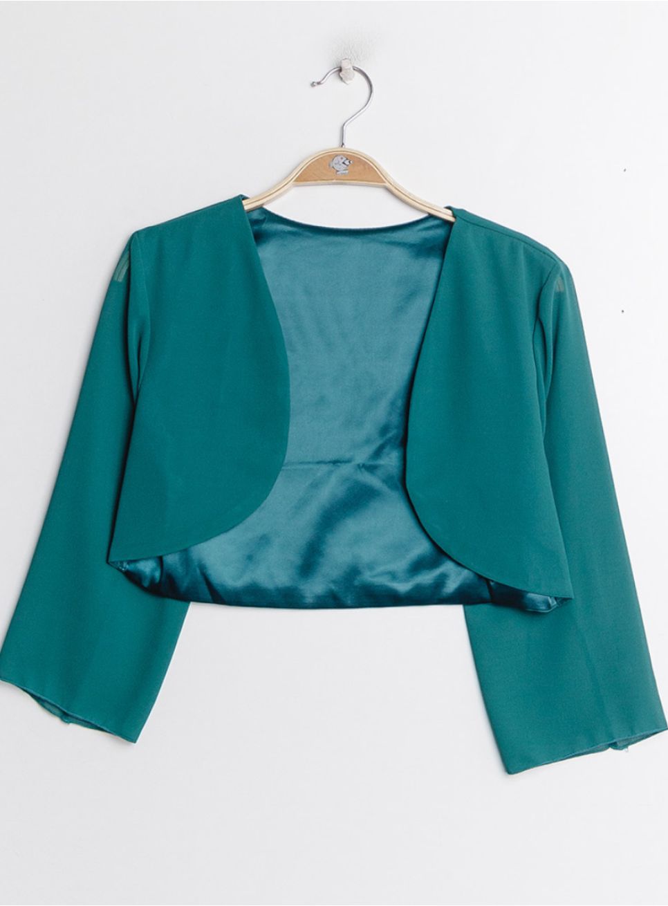 Boléro Élégant Mousseline De Soie Femme - Léger Manches 3/4 - Veste Fine Épaules Dénudées