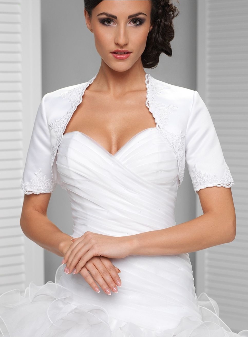Set Col Et Manchettes à Volants En Mousseline – Blanc – Pour Mariage, Ballet, Occasions Spéciales – Élégant Et Romantique