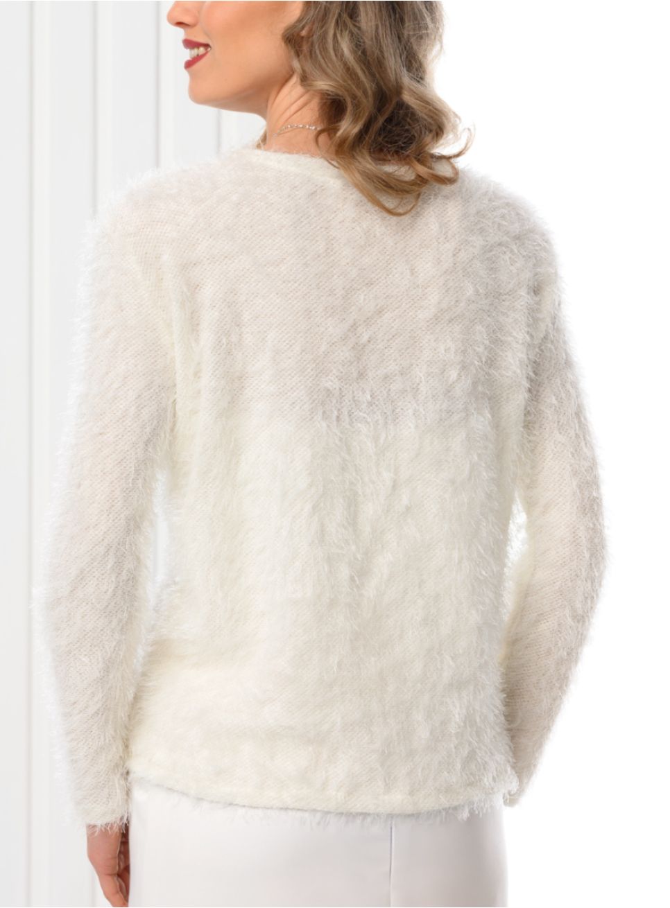 Gilet Angora Fuschia Manches Ballon - Taille XL - Neuf Sans étiquettes - Fabriqué En France