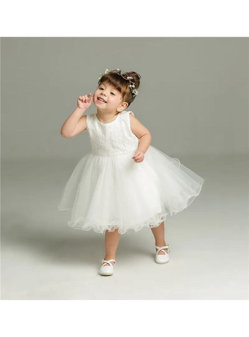 Robe Bébé Fille Cach Cach Taille 9 Mois - Neuf Avec étiquette, Couleur Blanc Cassé/rose