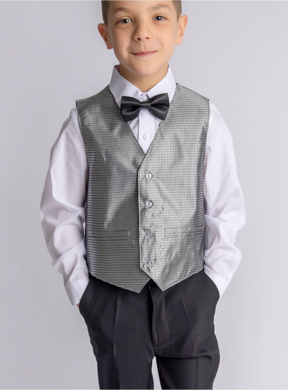 Gilet Sans Manches Festif Pour Enfant – Avec Bonnet, Idéal Noël, Mariage, Anniversaire (rouge Ou Vert) - 8