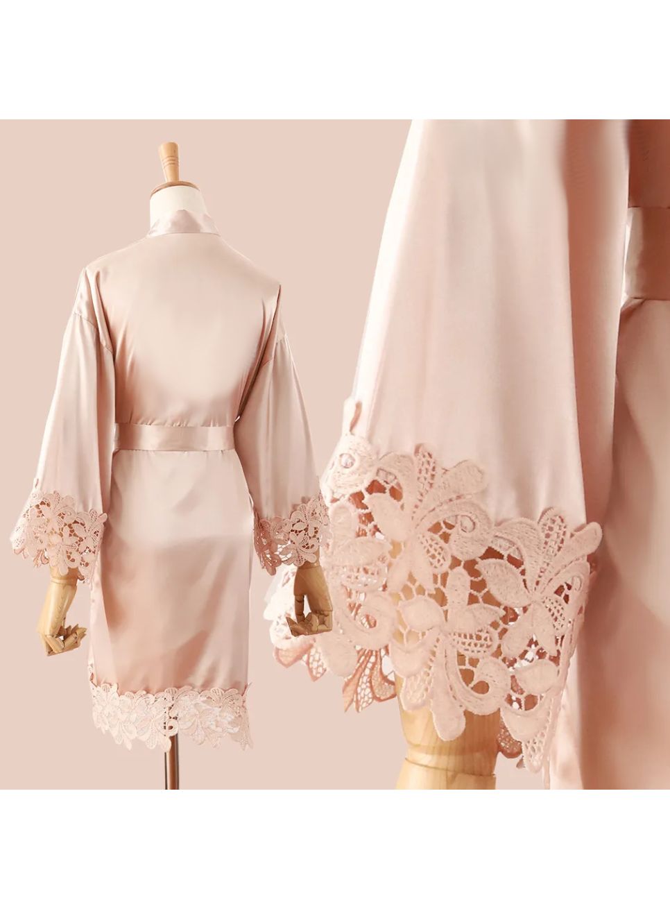Peignoir satin personnalisé peignoir mariée mariage anniversaire Peignoir satin personnalisé peignoir mariée mariage anniversaire