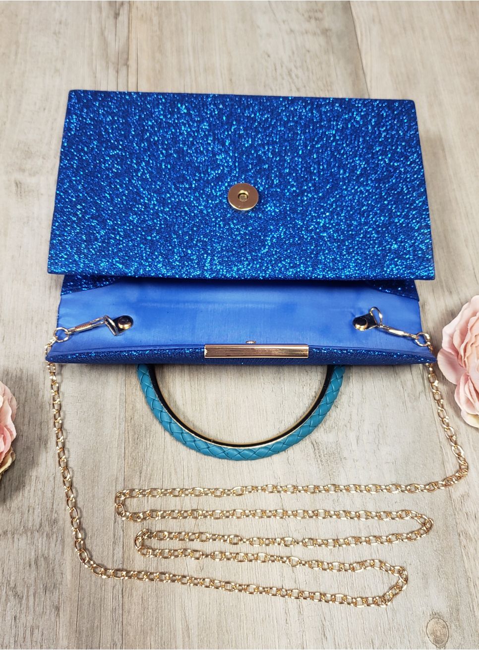 Sac Bandoulière Paillettes Femme Multicolore - Bleu - Gallantry BLEU - Bagagerie