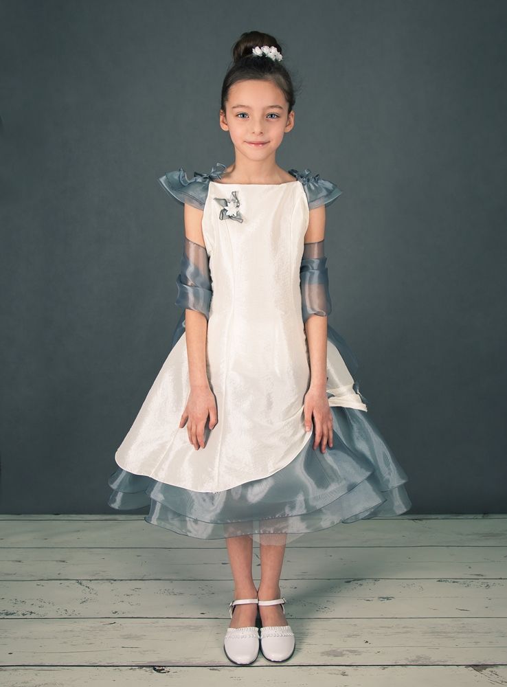 Robe Fille Monsoon Grise à étoiles - Taille 11-12 Ans - Neuve Avec étiquettes - Manches Longues