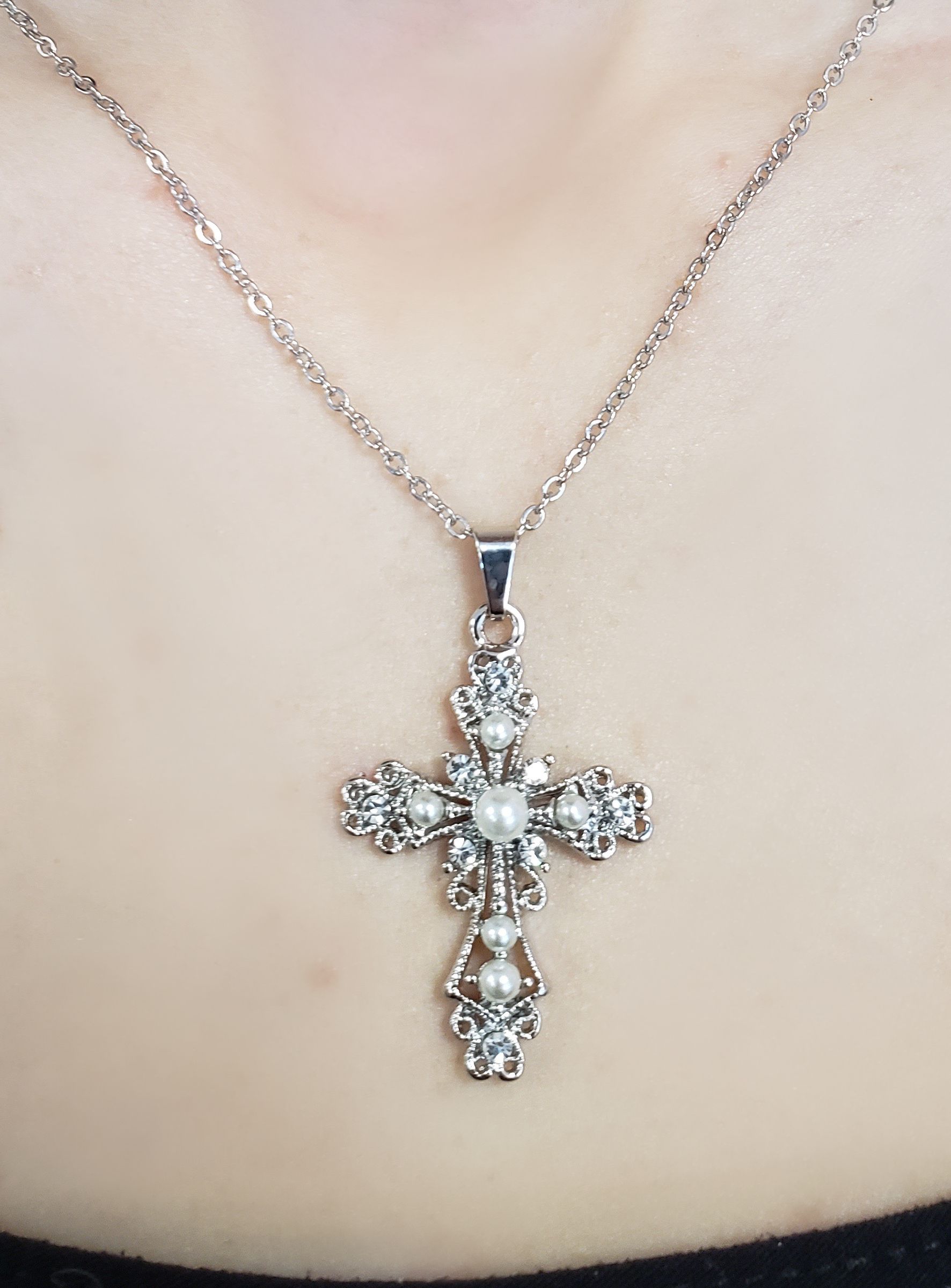 Chapelet Catholique En Bois Naturel - Croix Avec Sac De Fil, Cadeau Première Communion, Baptême, Méditation