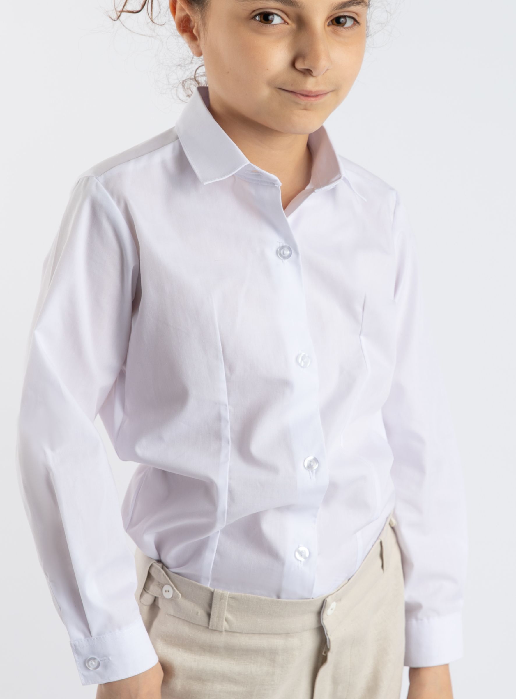 Chemise D'équitation Beacon Hill Coolmax - Blanche - Fille Taille 16 (neuve)