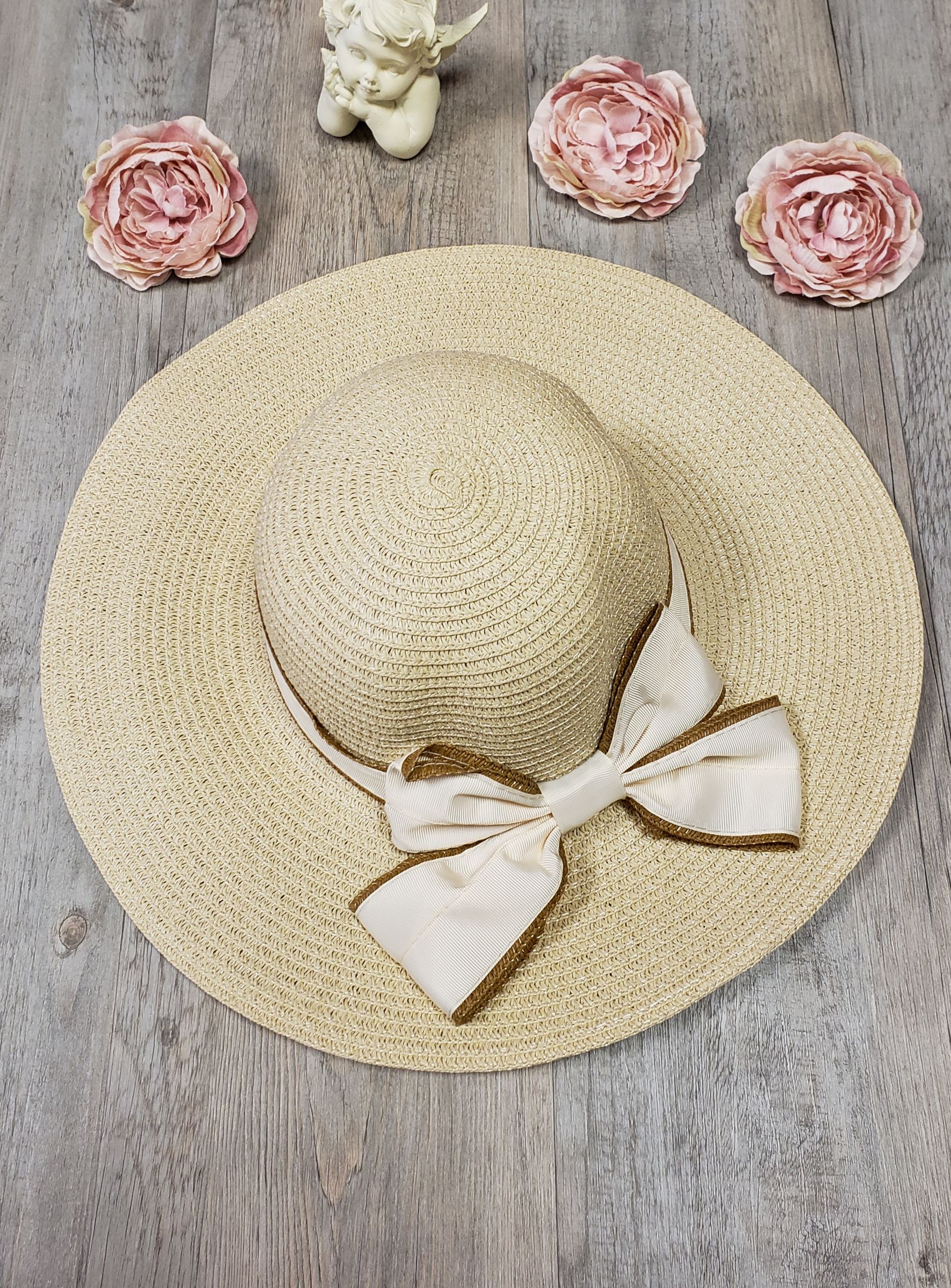 Chapeau Femme Mariage Cocktail Avec Fleurs - Béret Élégant Protection Solaire