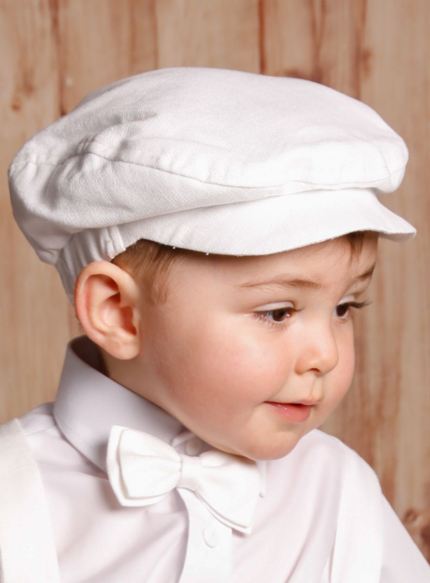 Ensemble Nœud Papillon Et Bonnet Bébé Garçon Pour Baptême Ou Mariage - Taille 0-24 Mois - Fait Main USA