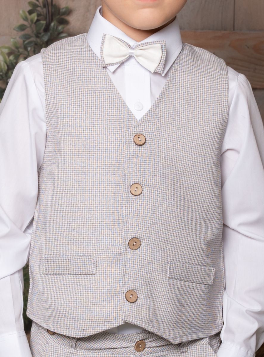 Gilet Habillé Sans Manches Pour Garçon 3-16 Ans - Bleu Marine Ou Noir - Pour Mariage, Cérémonie, Costume Prince