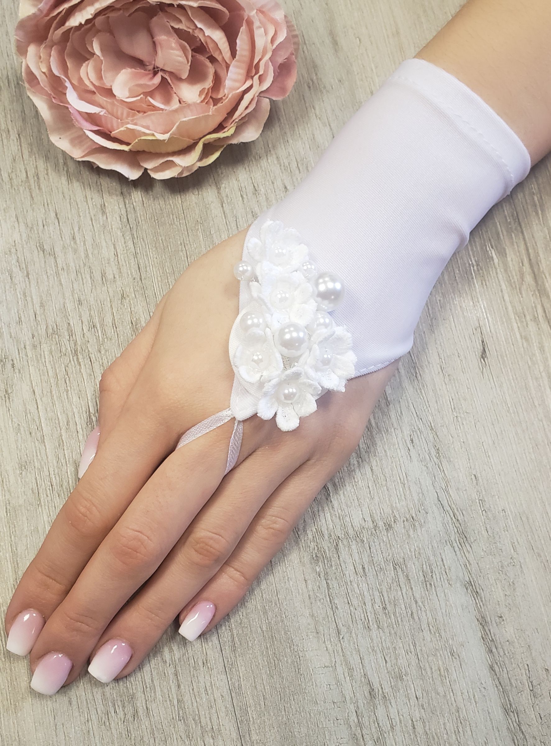 Gants Longs Fille Avec Strass - Pour Danse, Mariage, Fête Des Années 1920 (Taille 5-6 Ans à 15-16 Ans)