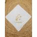 Mouchoir en satin cérémonie religieuse - Personnalisable Blanc