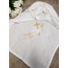 Lange tissu de baptême - Personnalisable Blanc