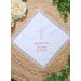 Mouchoir blanc coton et dentelle - Personnalisable Blanc