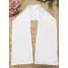 Etole de baptême coton gaze - personnalisable Blanc