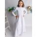 Robe aube communion manches longues Lilas - collection Création