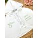 Cape baptême polaire blanche mixte pour bébé  - Personnalisable Blanc bébé
