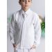 Gilet blanc avec bouton pour garçon