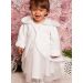 Cape baptême polaire blanche - Personnalisable