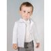 Veste blanche bébé garçon 100% coton