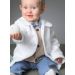 Manteau blanc bébé polaire Mixte