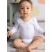 Body mixte blanc bébé manches longues