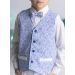 Gilet mariage garçon bleu roy + noeud papillon