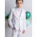 Costume blanc cérémonie enfant complet 5 pièces Thibault