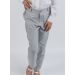 Pantalon lin gris fille