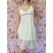 Nuisette blanche romantique pour mariage Femme