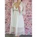 Kimono de nuit de noces femme transparent Blanc