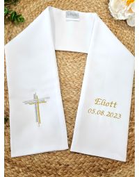 Etole de communion" Croix Moderne" personnalisable