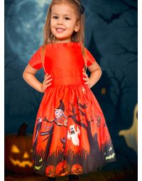 Robe halloween citrouille - Robe habillée enfant chic