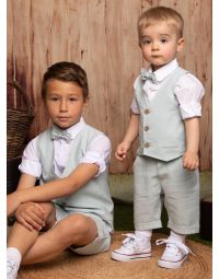 Costume Tenue de cérémonie garçon été - vert pastel collection Songe