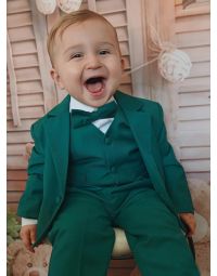 Costume bébé vert complet modèle Mathis