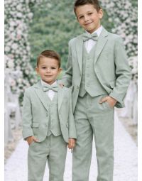 Costume enfant vert sauge – Cérémonie & mariage