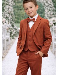 Costume enfant modèle Jean collection automne hiver Rouille Terracota
