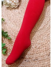 Collants coton enfant noir ou rouge