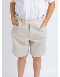 Bermuda lin beige garçon pour mariage ou cérémonie